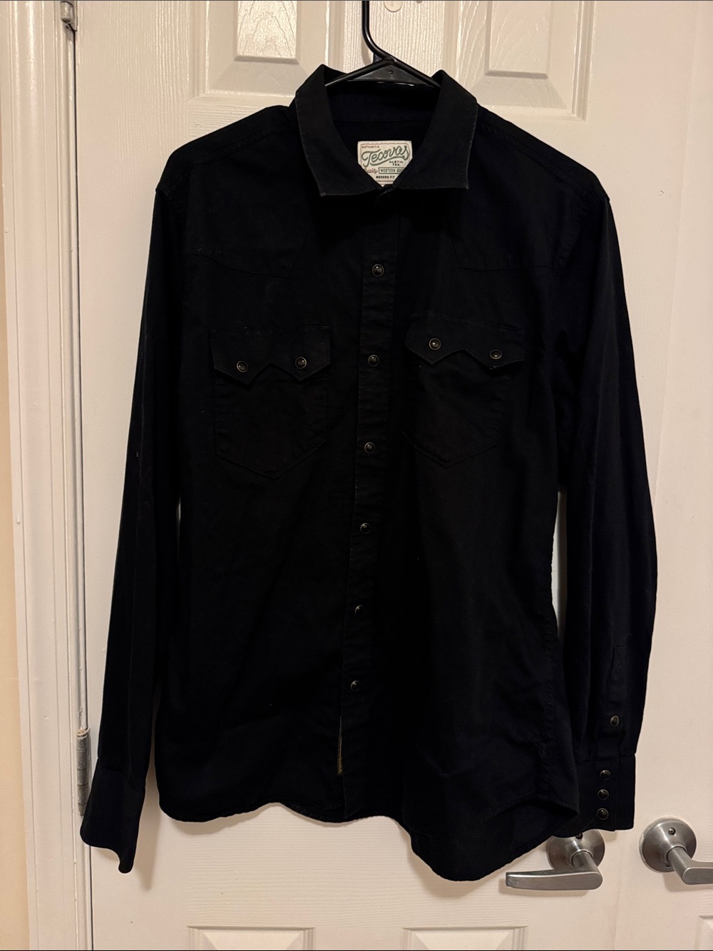 Tecovas Men’s Vintage Weight Sawtooth Pearl Snap Shirt | Medium | Like New